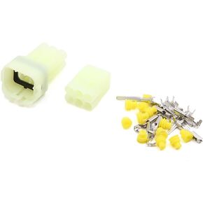 uxcell 6 Pin Waterproof Wire Connector Car Sealed Electrical Set 2.2mm
