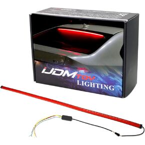 iJDMTOY 36-Inch Flexible Rear Windshield 3rd Brake LED Light Strip w/Sequential Turn Signal Feature, Just Like A7, 6 Series, Model-S Style Full Roofline LED Brake