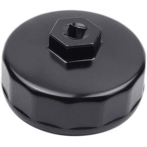 74mm 14 Flutes Oil Filter Wrench For Volkswagen, Mercedes Benz, VW, Audi, Porsche, Mazda, Sprinter And More - Also Fits Select Mobil1, Bosch, Mahle and Other Aftermarket Filters(Black)