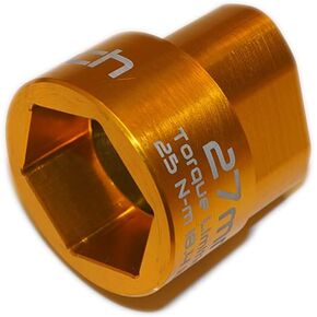 2 Stage 27mm Torque Limiting Oil Filter Wrench, Yellow, Aluminum 6061-T6