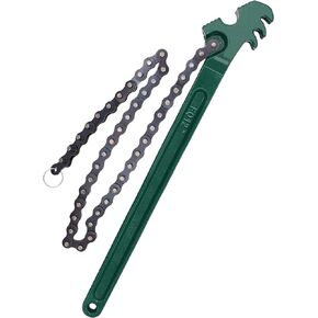12 inch Heavy-Duty Adjustable Ratcheting Chain Wrench Adjustable Oil Filter Wrench Pipe Wrench Chain Style Multi-Purpose Remover Tool