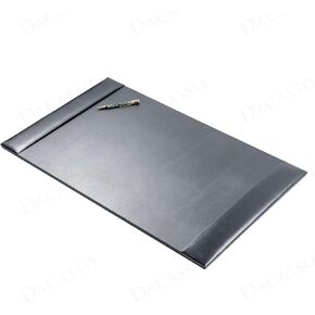 Dacasso Black 30" x 18" Desk Pad/Desk Mat/Desk Protector, Bonded Leather, 30.00 x 18.00 x 0.50 (PR-1403)