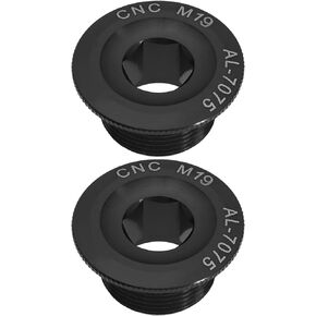 2pcs Crank Arm Fixing Bolt M18 for Mountain Bike Road Bike Fix Crankset Crank Chain Wheel Aluminum Alloy Material High Strength Fit for 18mm Crank Screw