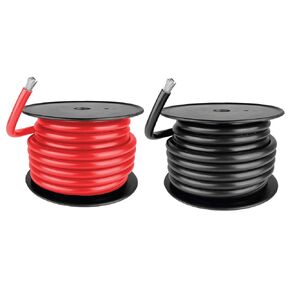 1/0 AWG UL 1426 (The Real Thing) Marine Wire - Tinned Copper Battery Boat Cable - 13 Feet Red/Black