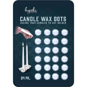 Hyoola Candle Sticky Dots - Candle Wax Dots - Candle Adhesive - 24 Dots