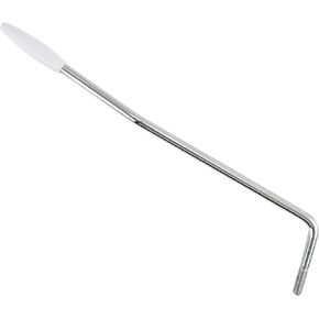 Wilkinson M Series Steel 5mm Thread ST Guitar Tremolo Arm Whammy Bar Vibrato Arm for Fender Mexico Strat Style Electric Guitar, Chrome with White Tip