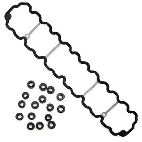 VS50458R Engine Cylinder Valve Cover Gasket Replacement for Cherokee 1996-2001 Grand Cherokee 1996-2004, Engine Cylinder Valve Cover Gasket Replacement for TJ Wrangler 1997-2006 4.0L L6