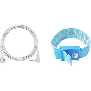 Grounding Cord(15ft),1 Grounding Wristband, Grounding Cable for Grounding Products, to Replace The Grounding Mat Cable, Wire for Grounding Sheets
