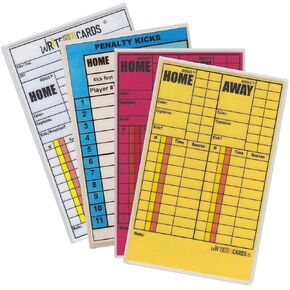 Soccer Write-on Referee Cards, 4 Card Set Includes Penalty Kicks and Game Record (AR) Card in Kuwait