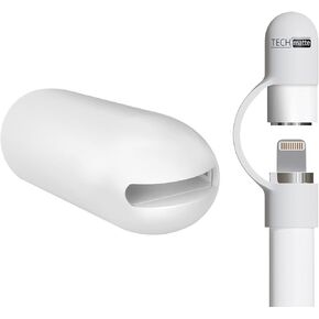 TechMatte Non-Magnetic 2-in-1 Cap Charging Adapter Compatible with Apple Pencil 1st Generation, Female to Female Charger Connector Cap