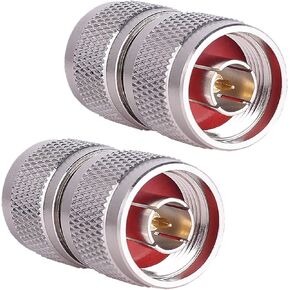 XRDS -RF N Male Connector N-Type Male to N-Type Male Adapter Coax Connectors RF Coaxial Cable Pack of 2 (NOT for TV)