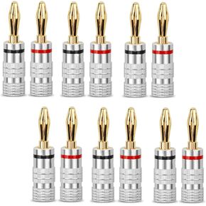 24K Gold Plated Speaker Banana Plugs in Saudi Arabia