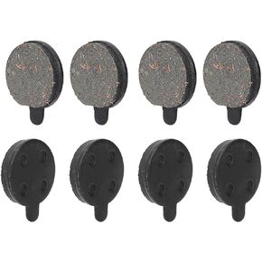 4 Pairs Brake Pad, Semi Metal Bike Brake Pads, Durable Scooter Disk Brake Pads, Lightweight Brake Disc Rotor Pad Replacement Parts for 10in Electric Scooter