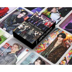 بطاقات صور ENHYPEN SWEET VENOM 55 قطعة 2023 الألبوم الرابع الجديد Dark Blood Lomo بطاقات Kpop البضائع هدية لمحبي الأولاد والبنات ENGENE-Type F in Kuwait