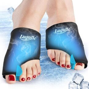2 Pack Foot Ice Pack Wrap Bunion Corrector for Women & Men, Non-Slip Bunion Relief Socks with Hot and Cold Therapy for Gout, Foot Swelling, Plantar Fasciitis, Hallux Valgusand Sport Injured