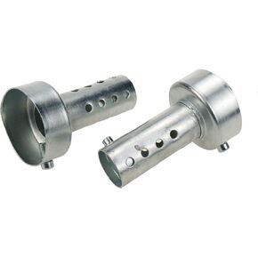 2 Pcs 48mm Motorcycle Exhaust Pipe Muffler, Universal Inert Type Removalbe DB Killer Baffle Silencer, 3.2-Inch Length