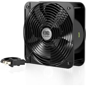 AC Infinity AXIAL 2060, Muffin Fan, 120V AC 200mm x 200mm x 60mm High Speed, for DIY Cooling Ventilation Exhaust Projects