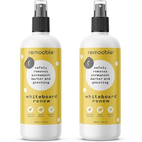Dry Erase Whiteboard Cleaner Spray - Safely Removes Tough Stains and Ghosting, 8 oz.