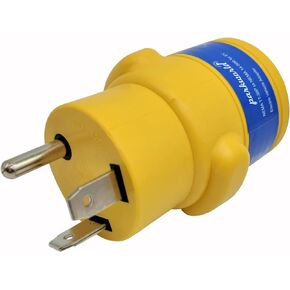 Parkworld 63289 EV Charging Adapter NEMA TT-30P to 14-50R Straight Type (ONLY for EV or Tesla use, NOT for RV) (One Piece Compact Adapter)