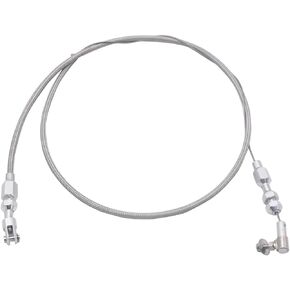 1 Set SHLPDFM Silver Throttle Cable Universal 36" Braided Stainless Steel Accelerator Cable Compatible with Ford,Chev,Hot 97-07 Chevrolet/Chevy LS1 Engine 4.8L 5.3L 5.7L 6.0L