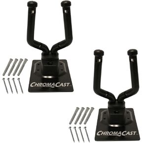 حامل تعليق حائط ChromaCast للجيتار، والباس، والقيثارة، والكمان، والتشيلو، والمندولين، والبانجو، والساكسفون، والبوق، 4 عبوات (CC-GWALL-4PK)