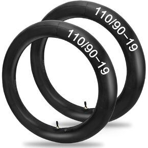 110/90-19 (4.50 x 19) Inner Tubes 110/90-19 Dirt Bike Tube Heavy Duty Motorcycle Tube with TR4 Straight Valve Stem Fits Motorcycle 3mm Thick（2 PCS）