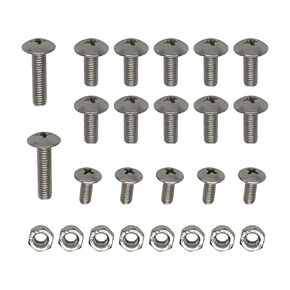 Autu Parts 25 Pieces Fender Bolt Screw Nut Mount Kit Hardware for Yamaha Banshee 350 YFZ350 1987-2006 ATV Bolts Guards Screws