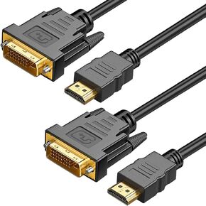 HDMI to DVI Adapter Cable Bi-Directional DVI-D Male to HDMI 6FT in Saudi Arabia