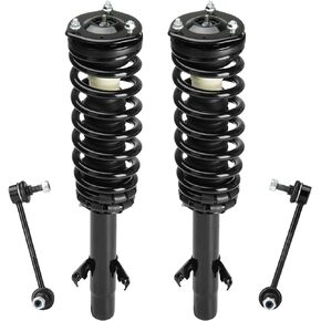 Front Strut Assembly & Sway Bar Links for 2010-2012 Ford Fusion 2.5L, 10-11 Mercury Milan, Shock Absorbers 272596 4PCS