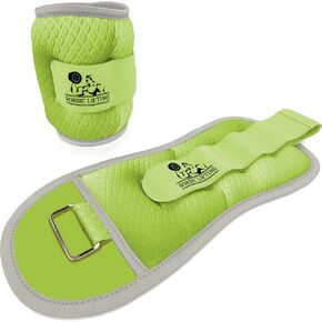 Ankle/Wrist Weights (1 Pair) for Women, Men and Kids - Fully Adjustable Weight for Arm, Hand & Leg - Best for Walking, Jogging, Gymnastics, Aerobics - 1 Year Warranty