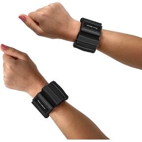 Adjustable 1 LB Wrist Weights Set of 2 Wrist Weights Removable Weighted Pegs Wearable Weights Perfect for Zumba, Dance, Pilates, Walking, Toning, Barre, Yoga, Cardio