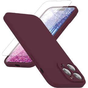 ABITKU Compatible with iPhone 14 Pro Case 2022, with Camera Protection Liquid Silicone Soft Gel Rubbe Case Cover, with Microfiber Lining Full Body Protective 6.1 inch, Black