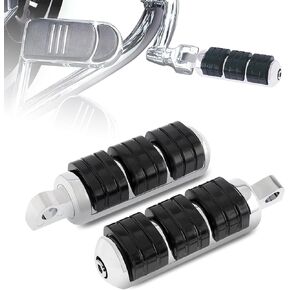 INNOGLOW Motorcycle Foot Pegs Anti Vibration Skidproof Front Rear Foot Rests Aluminum FootPeg Set Fit For Harley Davidson