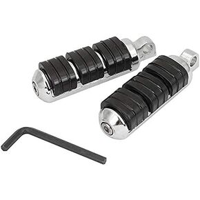 Motorcycle Foot Pegs, Engine Guard Bar Highway Foot Rests,with Anti-Slip Cushioning Rubber,Universal Fit for Harley Davidson Sportster Honda Yamaha Suzuki Kawasaki