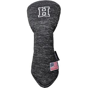 Golf Head Covers Driver Fairway #3#5 Hybrid USA Flag Memory Foam for Men Women (Black or White)