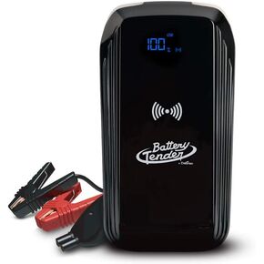 Battery Tender 1000 AMP Automotive Jump Starter for Gas and Diesel Engines: Portable Jump Starter for Cars, Pickup Trucks, SUVs, ATVs - 8000mAh Power Pack with Wireless Device Charger 030-1011-WH