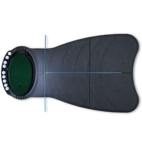 Fiberbuilt Golf 5’ x 3’ Practice Station – Golf Hitting Mat & Training System,Black