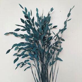 Dried Grass Bundle, 20 Stems 15-17 Inch Natural Chasmanthium Flower Bouquet for Vase, DIY Floral Arrangements, Weddings Party Home Baby Shower Elegant Decor (Blue) in Kuwait