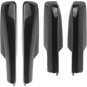 AUTOKAY Roof Luggage Cargo Rail Rack End Cap Protection Cover Shell Trim for Toyota Highlander XU20 01-07 Set of 4 Black Roof Rack Cover Rail End Shell Replacement