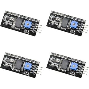 4 قطعة PCF8574T I2C IIC وحدة تحويل لوحة التوسع دعم 1602LCD 2004LCD عرض محول أسود (الدوائر المتكاملة) in Kuwait
