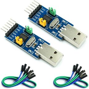 HiLetgo 2pcs CH341T Downloader Tool USB to I2C IIC USB to UART USB to TTL Convert Adapter Serial Downloader for STC STM PIC