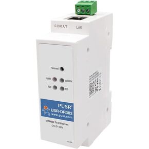 DR302 DIN Rail Modbus Gateway with Modbus RTU to Modbus TCP RS485 to Ethernet Converter