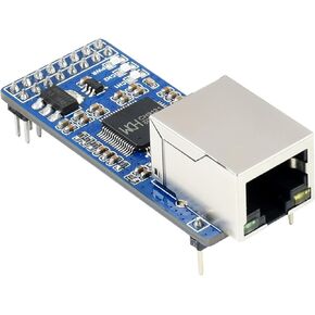 2-Channel UART To Ethernet Converter, Serial Port Transparent Transmission Module UART TTL and RJ45 Ethernet Bi-Directional Transmission, with Control Pin for Raspberry Pi/Arduino/STM32,ect.