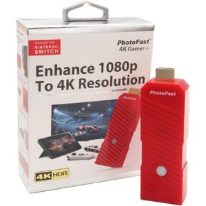 Mcbazel PhotoFast 4K Gamer+ 1080p to 4R Resolution Adapter for Switch/Switch OLED/WiiU/ PS4/ Chrome Cast/TV