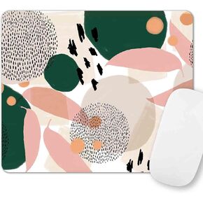 Boho Mouse Pad, Snake Witch Mouse Mat, Women Girls Mousepad, Moon Phases Computer PC Laptop Small Cute Mouse Pads for School Office Home, 9.5x7.9 inch