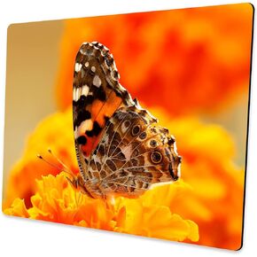 Custom Square Gaming Mouse Pad, Office Mouse Pad, Unique Design Wood Grain American Flag Non-Slip Rubber Base Mouse Pad for Desktop and Laptop Mouse Pad