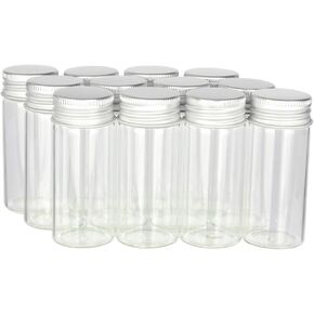 Magic Season Decorative Glass Bottles (12 Pcs w/Aluminum Caps / 1 fl oz.) in Kuwait