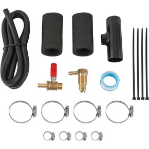 Auxiliary Fuel Tank Install Kit Diesel Installation Kit Compatible With 2013-Currently Dodge Ram 1500 2500 3500, Gravity Fueled Auxiliary Fuel Tank With 1 3/4" Fill Line Replace# 11408
