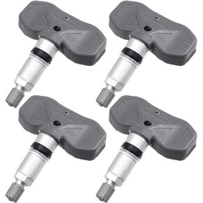 X AUTOHAUX 4 قطعة مستشعر تساوي ضغط الإطارات 25758220 10306573 25981210 لكاديلاك STS XLR لسيارة شيفروليه كورفيت 2005-2009 10306573 بلاستيك رمادي