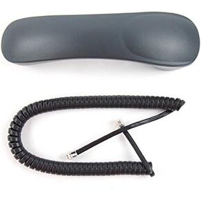 The VoIP Lounge Replacement Handset Receiver with Curly Cord for Avaya Digital IP Phone 2400 5400 4600 5600 Series 4610 4620 4621 2410 2420 5410 5420 5610 5620